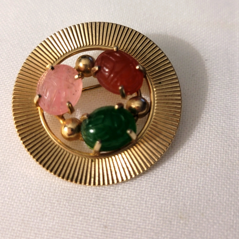 Scarab brooch